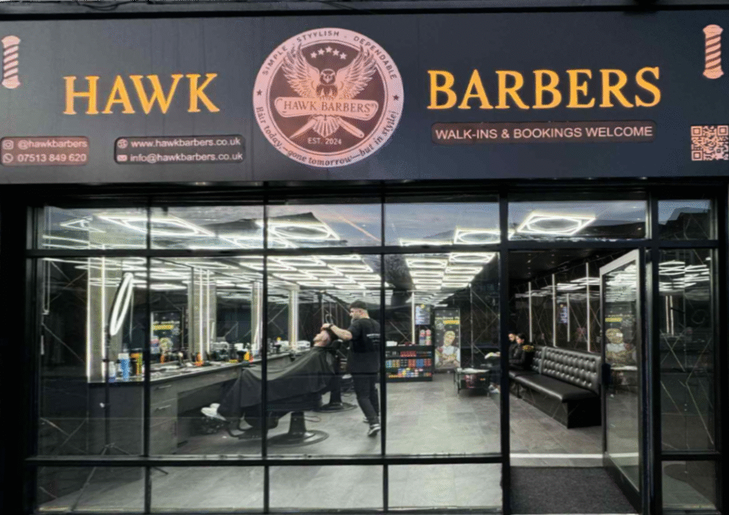 Hawkbarbers shopfront